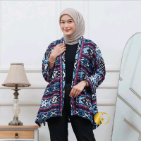 Blazer Cardigan Batik Wanita Atasan Belanja Baju.id Outer Batik Wanita Couple Kantor Premium Ekslusi
