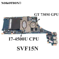 NOKOTION A1973181A A2043841A DA0FI3MB8D0 DA0FI3MB8E0 For Sony Vaio SVF15N Laptop Motherboard GT735M GPU I7-4500U CPU