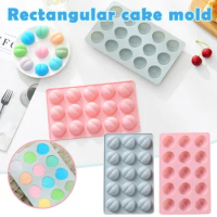 Shape Ice Silicone Tray Baking Cookie Mould Tray 3D Chocolate Cake Kitchen，Dining Bar Snap Bar for Wax Melts