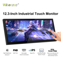 12.3 Inch Touch Screen Monitor External Expansion Panel Temperature CPU GPU Type-C Auxiliary Screen Vehicle Video Audio Display