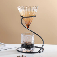 Serpentine Coffee Metal Filter Frame Holder Reusable Coffee Dripper Stand Household Drip Filter Holder Coffee Appliance