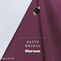 [0.5 METER] Kain Satin Bridal Heavy / Saten Bridal Deutches - Kain Bridesmaid Original Import Kualit