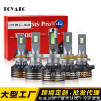 Đèn pha LED ô tô M8pro, nhiệt độ màu trắng ấm 4300K, loại H4 tích hợp đèn cao và thấp, phù hợp với ố