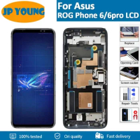 6.78"Original Amoled 165Hz '' For Asus ROG Phone 6 LCD Display Screen Touch Panel Digitizer Frame For Asus ROG Phone 6 Pro lcd