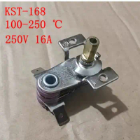 1pc 250V 16A T250 Electric Oven Thermostat KST-168 100-250 ℃ Temp Controller with M4 Screw Hole Half Turn
