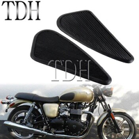 Vintage Tank Traction Protection Pad Gas Fuel Knee Grip Sticker Classic Side Pad for Harley Cafe Racer BMW Honda Yamaha CB XS650