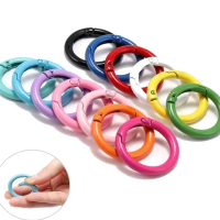 Ring Bulat Karabiner PASTEL warna warni Gantungan Kunci Carabiner Pengait