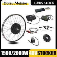 Electric Bike Conversion Kit 48V 1500W 2000W Rear Powerful Hub Motor Wheel LCD Display 24''-29'' 700C Motor Wheel E Bikes