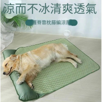 寵物狗狗床墊 夏天涼墊 四季通用可拆洗狗墊 冰涼感坐墊 - 綠色 66x52cm