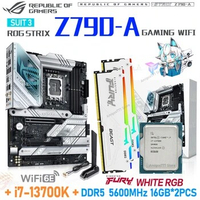 i7 13700K Processor With White DDR5 Motherboard LGA 1700 ASUS ROG STRIX Z790 A GAMING WIFI 6E With 5600MHz 32GB RGB EXPO RAM New