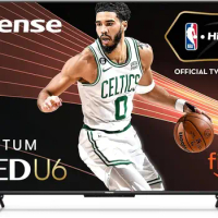 Hisense 65-Inch Class U6HF Series ULED 4K UHD Smart Fire TV (65U6HF, 2023 Model) - QLED, 600-Nit Dolby Vision,Game Mode Plus VRR