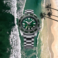 SEIKO 精工錶 GBPR PROSPEX 6R54-00D0G(SPB381J1) Sea GMT三日鍊潛水機械腕錶 綠面 42mm_SK037