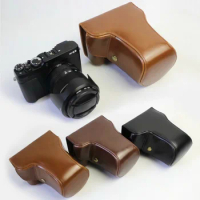 Leather Camera case Bag Grip strap For FUJIFILM FUJI X-E3 XE3