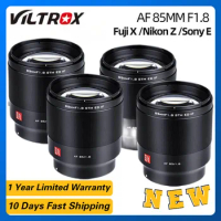 VILTROX 85mm F1.8 Nikon Z Fuji X Sony E Canon RF Lens Auto Focus Portrait Lens Full Frame for Fujifilm XF Mount Z6 Z7Camera Lens