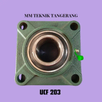 Pillow block UCF 203 Bearing Laher Duduk as 17 mm Omega Original Asb Nis Nkn Laker