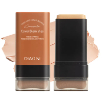 Tioni Pelekat Asas Penghapus dengan Berus 5 Warna 20g Melembapkan dan Ringan sebagai Concealer Cecai