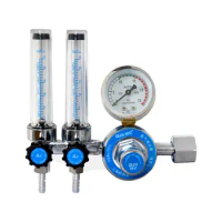 Argon CO2 Mig Tig Flow Meter Flowmeter Gas Regulator Gauge Welding double