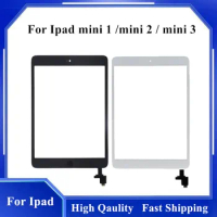 For iPad Mini 1 Mini 2 A1432 A1454 A1455 A1489 A1490 A149 mini 3 Touch Screen Digitizer with Home Button &amp; Home Flex Cable+ IC