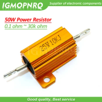 25W Aluminum Power Metal Shell Case Wirewound Resistor 0.01 ~ 30K 0.05 0.1 0.5 1 2 3 5 6 8 10 20 100 150 200 300 500 1K 10K ohm