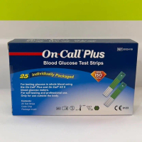 แผ่นตรวจวัดน้ำตาล on call plus 25 ชิ้น