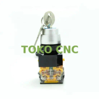 22mm LAY39 Button Switch LAY39C-11Y2 Key Two Knob Opening And Closing KA23