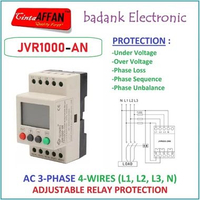 GINRI JVR1000-AN AC 3-PHASE 4-WIRE Protection Relay Unbalance Over Under VOLTAGE