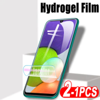 1-2PCS Front Hydrogel Film For Samsung Galaxy A22 A52s A52 5G 4G Full Cover Screen Protector Samsun A 52 S 52S 22 5 G Soft 600D