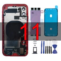 มีแต่จอ ไม่มีโทรศัพท์，มีแต่จอ ไม่มีโทรศัพท์กรอบกลาง iPhone 11 พร้อมกระจกหลังและฝาครอบแบตเตอรี่แบบเปล