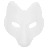 3pcs DIY White Paper Masks Paper Pulp Cat Masks Blank Cat Masks for  Performance - AliExpress