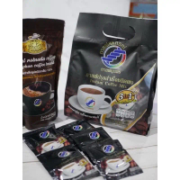 กาแฟสำเร็จรูป 3in1 สูตรเข้ม หอมกาแฟแท้ )
