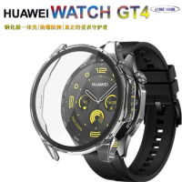 Tempered Glass+Case for Huawei Watch GT 4 46mm 41mm Screen Protector Frame Bumper Cover for Huawei GT4 Case