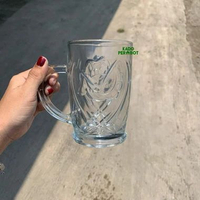 Gelas Es Mawar - Gelas Es Motif Kembang- Gelas Bunga Cantik 1Pcs
