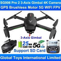 ZLRC Beast SG906 Pro 2 Brushless Motor GPS 5G WIFI FPV 3-Axis Gimbal Professional 4K Camera RC Drone Quadcopter Support SD Card