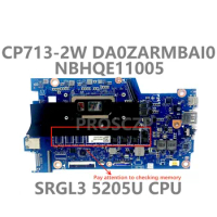 For Acer Chromebook Spin 13 713 CP713-2W Laptop Motherboard DA0ZARMBAI0 Mainboard NBHQE11005 With SRGL3 5205U CPU 100% Tested OK