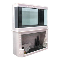 Aquarium Tank Glass Mini Wall Molded 500 Gallon Tempered Dollhouse Miniature Air Pump Bending Fish Tank