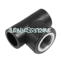 PT 1/2" Male Thread x 20mm Slip HDPE Pipe Fitting Three Way Tee T Connector