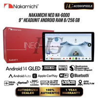 Nakamichi NA6000 NEO Series Head Unit Android 9" Inch Ram 8/256 Gb Snapdragon 360 Support