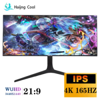 Haijing Cool Gaming Monitor IPS Lcd-Monitoren 34 Inch 21:9 165Hz 144Hz Dp/3440*1440 Resolutie Sync Technologie Display