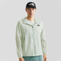 【The North Face】 M MFO FAST HIKE WIND 男 防曬風衣外套-白-NF0A7WAN9B8