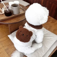 For Bear Clothes Cute Down Coat Winter Warm Small Puppy Clothing Dog Jacket Teddy Cotton Cartoon Pet