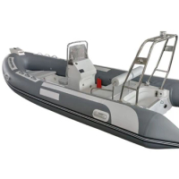 16ft Fiberglass RIB 480 Boat Hypalon/PVC Inflatable Boats With Outdoor Engine