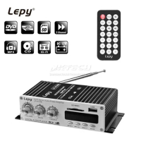 LP-A7 USB Lepy Digital Player Bluetooth 4.2 Version Car Power Hi-Fi Stereo Audio Amplifier 2CH 20W RMS Home AMP SD CD DVD MP3 FM
