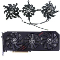 3 fans New Colorful RTX 2060ultra graphics card cooling fan RTX1660 silent fan