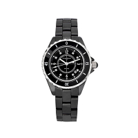Valentino Coupeau 范倫鐵諾 古柏 精密陶瓷腕錶-黑陶/35mm