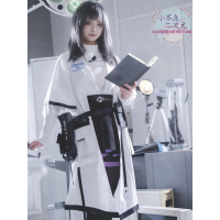 Kostum cosplay Arknights Doktor (Dr.)Set Pakaian Kostum Cosplay Anime Permainan untuk Wanita 2D (Pri