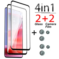 4in1 For Motorola Edge 50 Pro 5G Camera Lens Film For Edge50 Pro edge 50Pro HD Full Cover Curved Tempered Glass Screen Protector