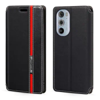 For Motorola Edge 30 Pro Case Multicolor Magnetic Closure Leather Flip Case Cover with Card Holder For Motorola Edge Plus 2022