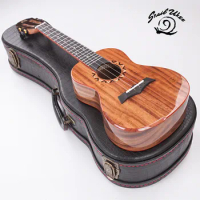 SNAILUKES S20 23 inch 26 inch Ukulele Concert Tenor Acacia All Solid Wood Acoustic Electric Gloss Hawaii Guitar With Hard Case