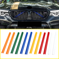 For BMW 5 6 7 Series F10 F11 F12 F13 F07 F06 F01 X1 X2 F48 F39 2010-2016 Front Grille Trim Strip Sticker Car Styling Decoration