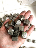 水晶天然黃鐵礦原石 擺件黃銅礦 標本石礦石塊狀小號礦物晶體教學